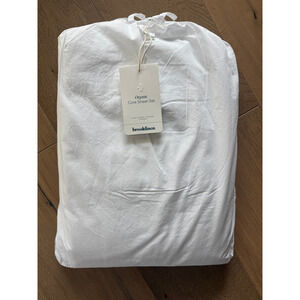 New Brooklinen Organic Cotton Core Sheet Set King White